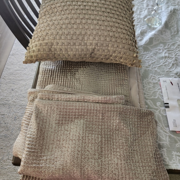 Hotel Collection Tan Textured Duvet Cover Set